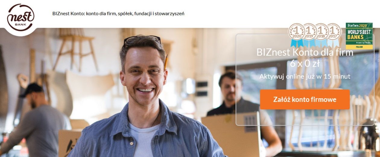 BIZnest konto w promocji 6x0 złotych dla Twojej Firmy