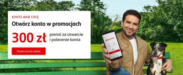 Konto bankowe bez opłat w promocji Santander Konto Jakie Chcę