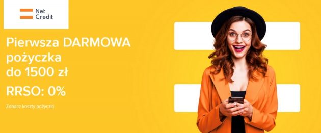 Darmowa chwil&oacute;wka od Net Credit do 1500 zł na 30 dni