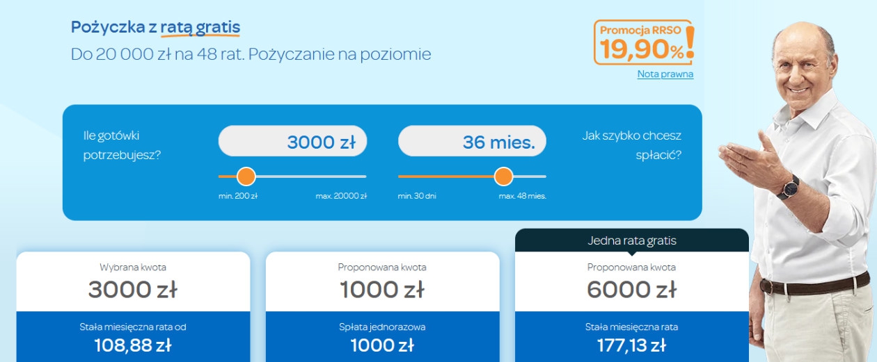 Pożyczka przez internet od Wonga za darmo 1000 zł na 30 dni